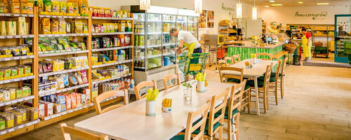 Verkaufsraum des Pommergrüns